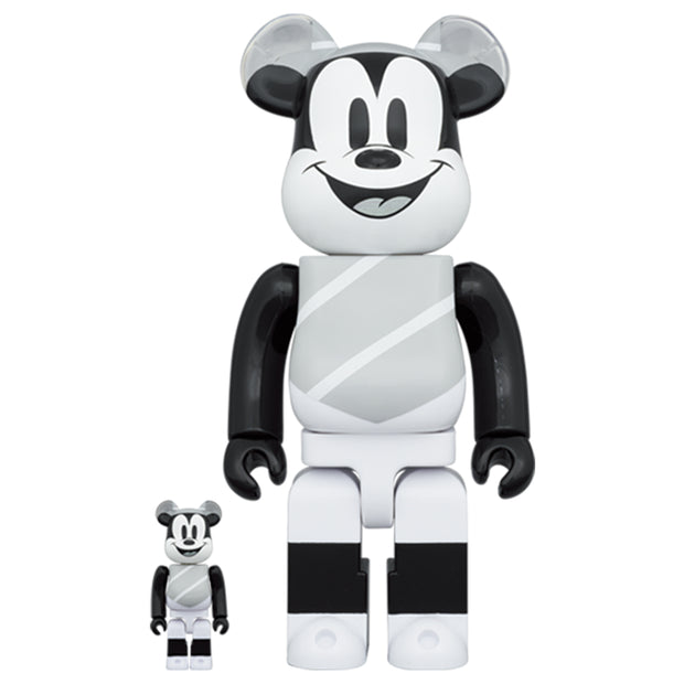 Bearbrick 100% & 400% Set Mickey Mouse Hat And Poncho Mickey Urban Attitude