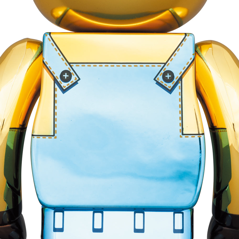 MEDICOM TOY - BE@RBRICK KEVIN Chrome Ver. 100％ &amp; 400％ BE@RBRICK KEVIN Chrome Version 100% 400% Minions Collectible