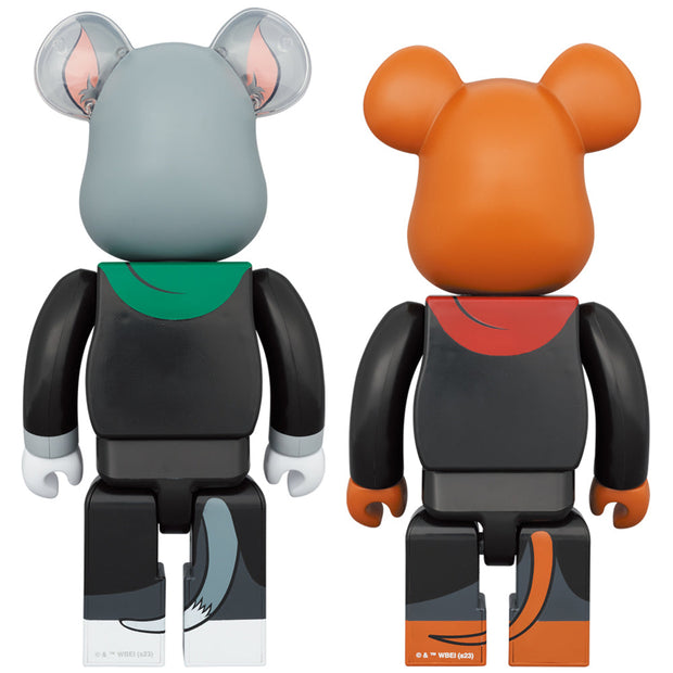 Bearbrick 100% & 400% Set of 2 Tom & Jerry in Hogwarts House Robes 