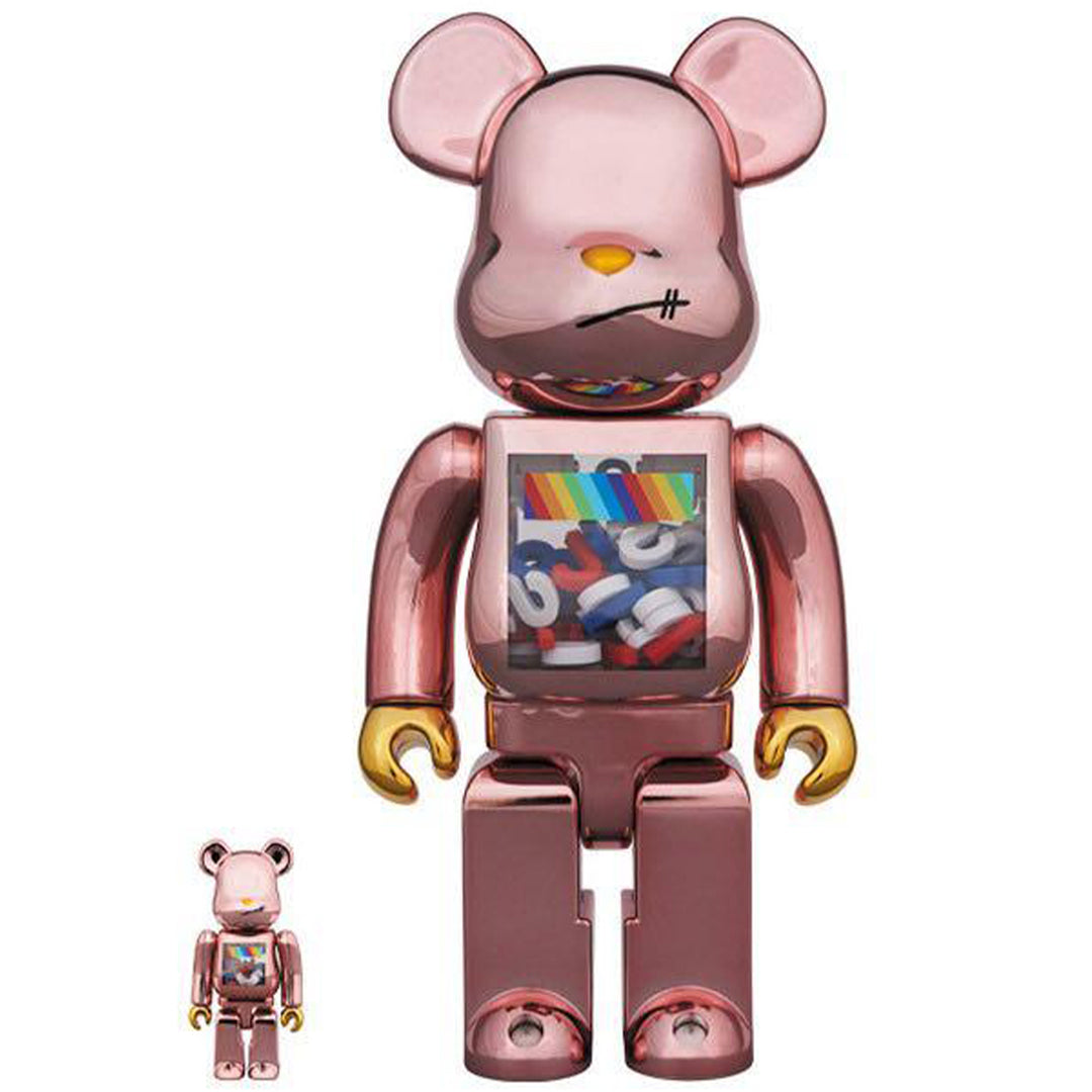 Bearbrick 100% & 400% Set Of 3 JSB Blue, Chrome & Pink – Urban Attitude