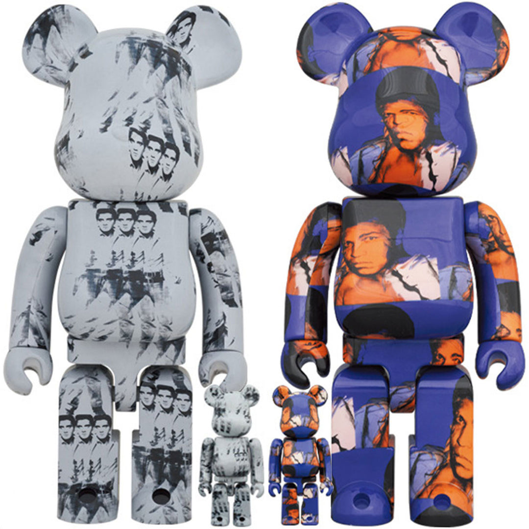 Bearbrick 100% & 400% Set Of 4 Andy Warhol - Elvis Presley