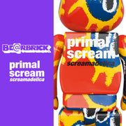 Bearbrick 100% & 400% Set Primal Scream Screamadelica Logo Urban Attitude