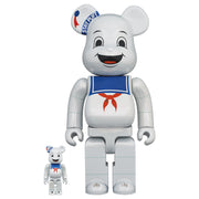 bearbrick 100 400 set stay puft white chrome urban attitude