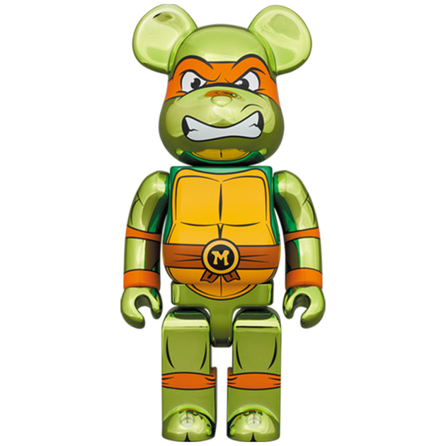 Bearbrick 100% & 400% Set Teenage Mutant Ninja Turtles Michelangelo Ch ...