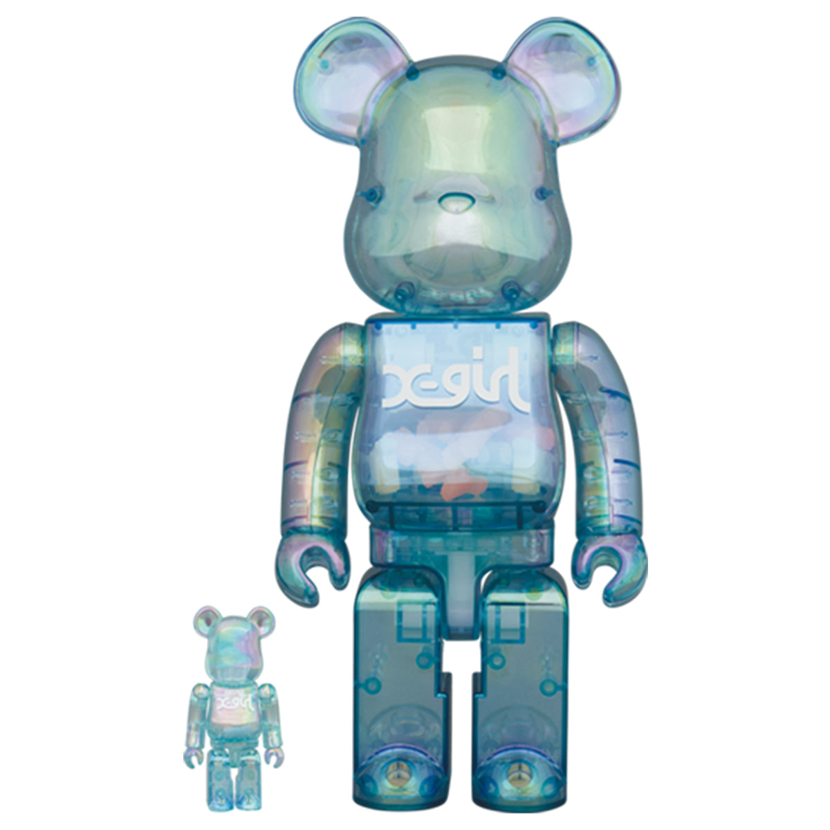 Medicom toy Bearbrick BE@RBRICK X-girl 100% 400% F/S | eBay
