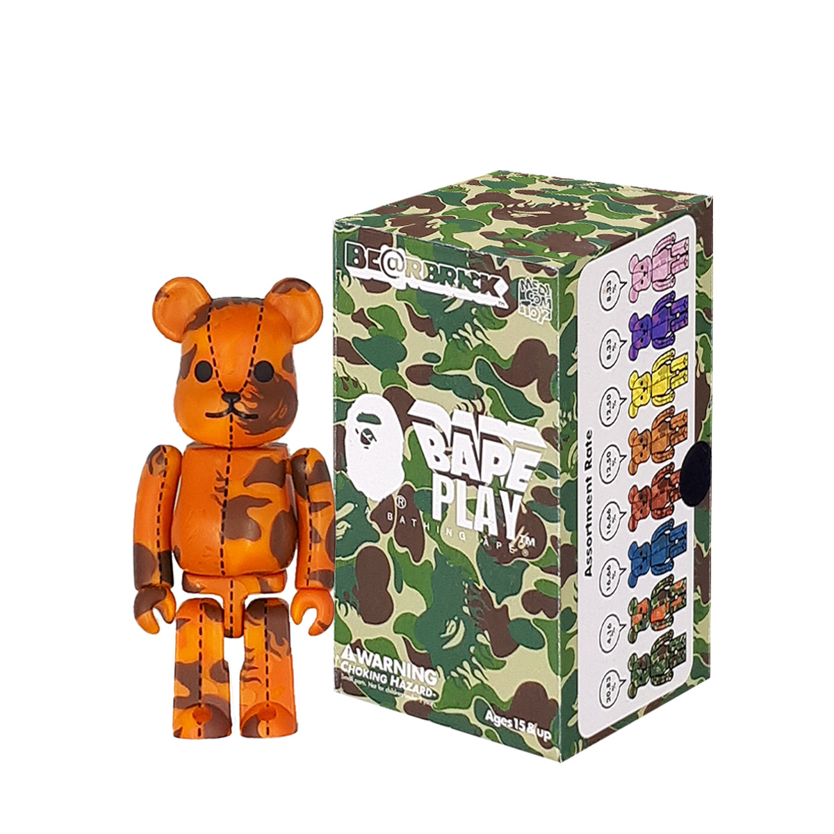 A BATHING APE - BE＠RBRICK x BAPE PLAY 100% 5体セット RARE Bape Play 100% Bearbrick Medicom Bape Sta Multicolored