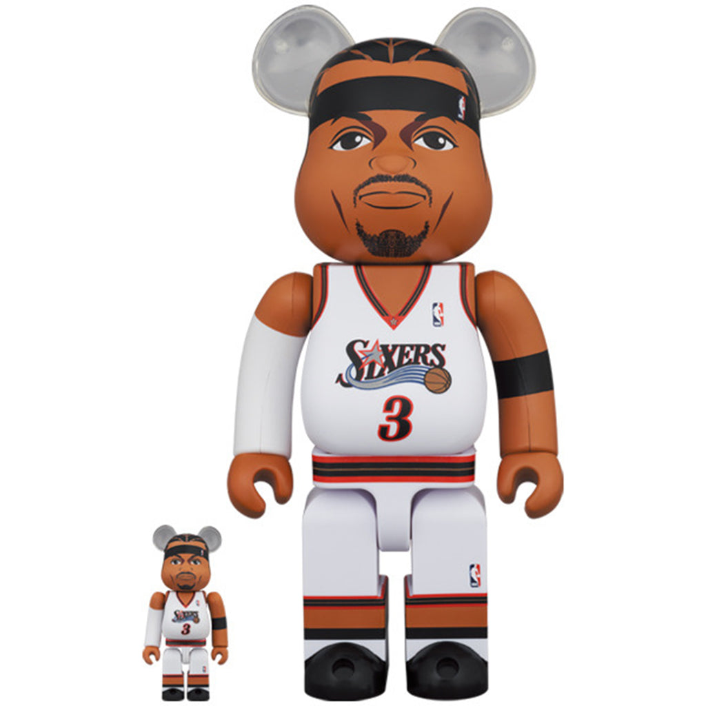 Bearbrick 100% & 400% Set Allen Iverson (Philadelphia 76ers