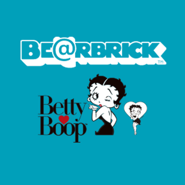 bearbrick 100 and 400 set betty boop logo urban attitude