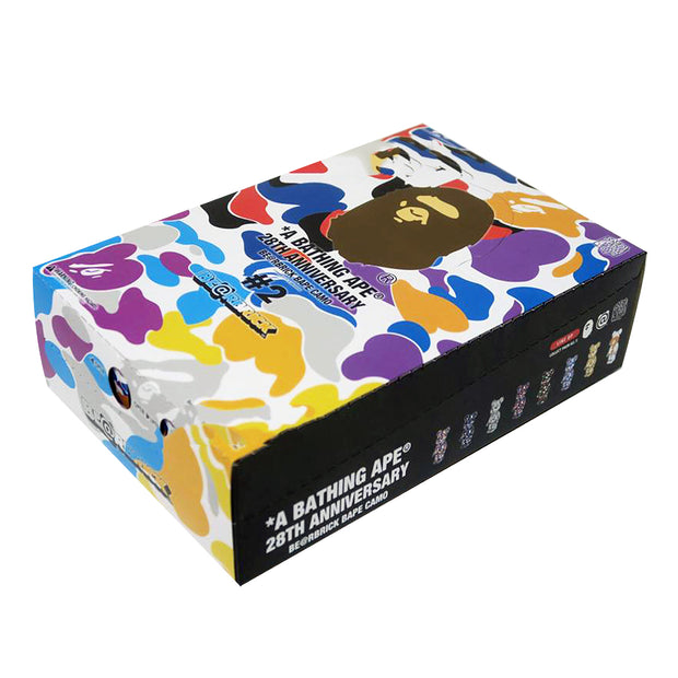 bearbrick 100 blind box a bathing ape bape camo 28th anniversary 2 full box unopened urban attitude