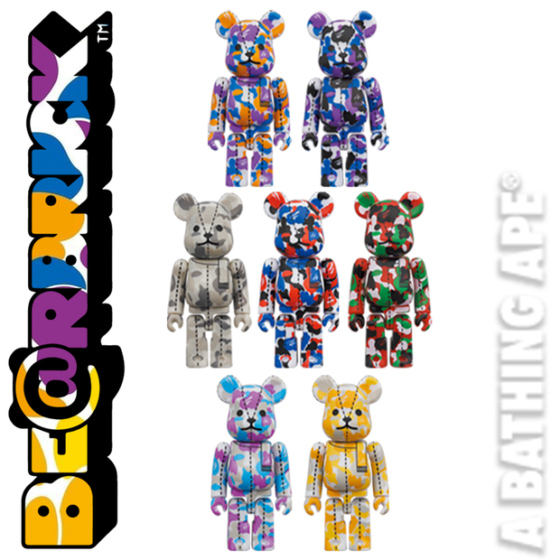 Bearbrick 100% Blind Box A Bathing Ape x Medicom Toy BAPE Camo Bearbrick 100% Blind Box A Bathing Ape x Medicom Toy BAPE Camo