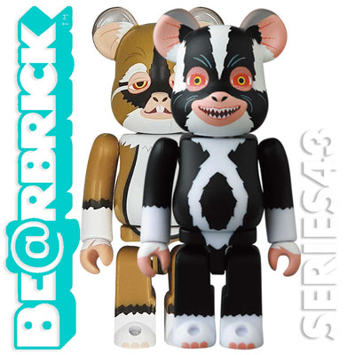 Bearbrick 100% Series 43 Cute - Gremlins 2 The New Batch Set Of 2 (Lenny & Mohawk) Urban Attitude