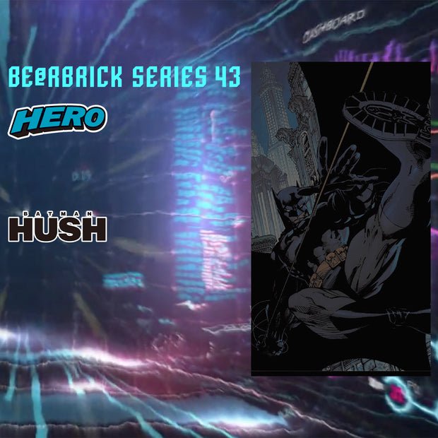 bearbrick 100 blind box series 43 batman hush logo urban attitude