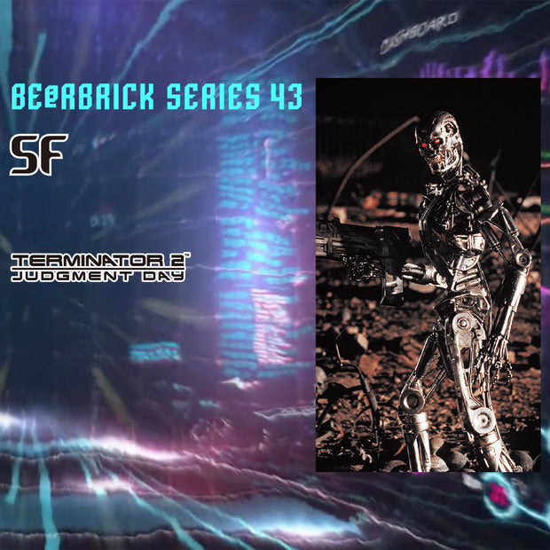 bearbrick 100 blind box series 43 sf terminator 2 logo urban attitude