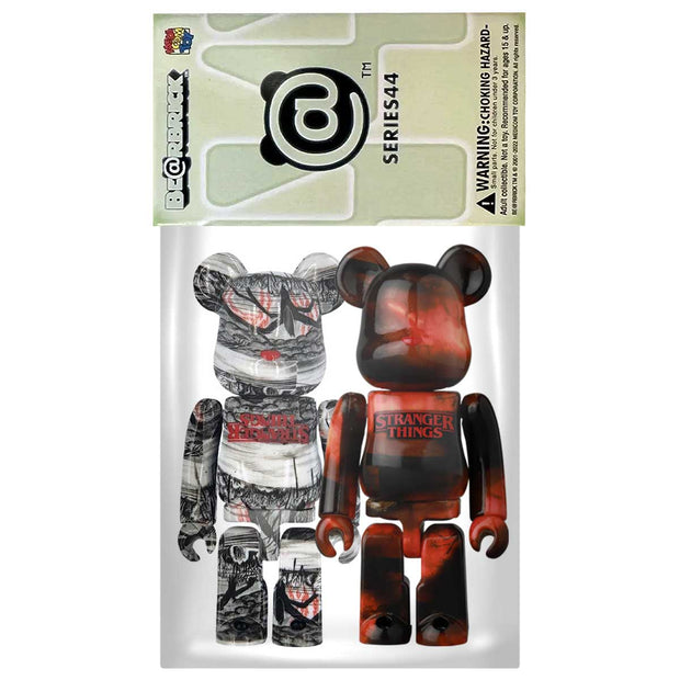 Bearbrick 100% Series 44 SF - Stranger Things Set Of 2 Plastic Slip Urban Attitude