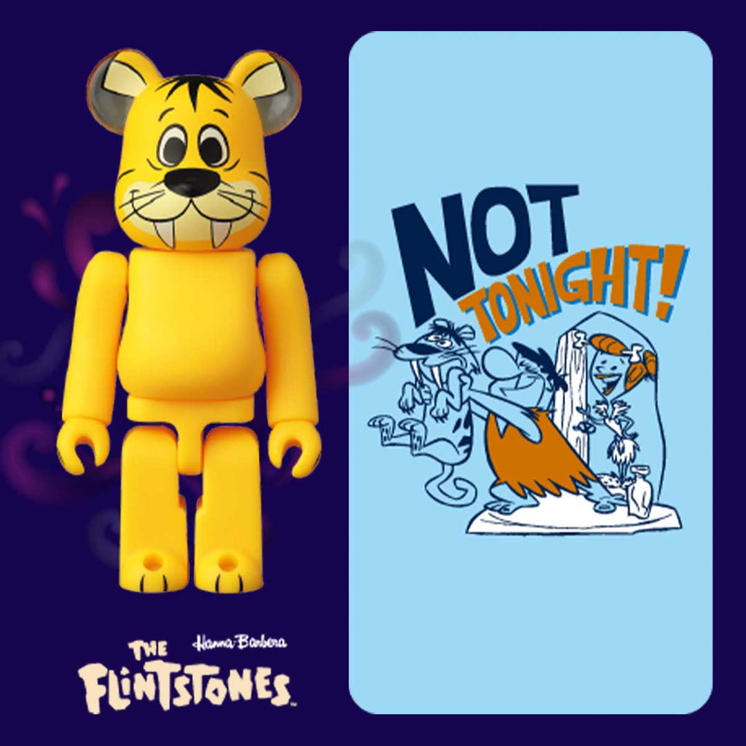 Bearbrick 100% Series 45 Animal - The Flintstones Baby Puss