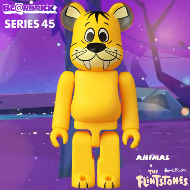 Bearbrick 100% Series 45 Animal - The Flintstones Baby Puss Logo Urban Attitude