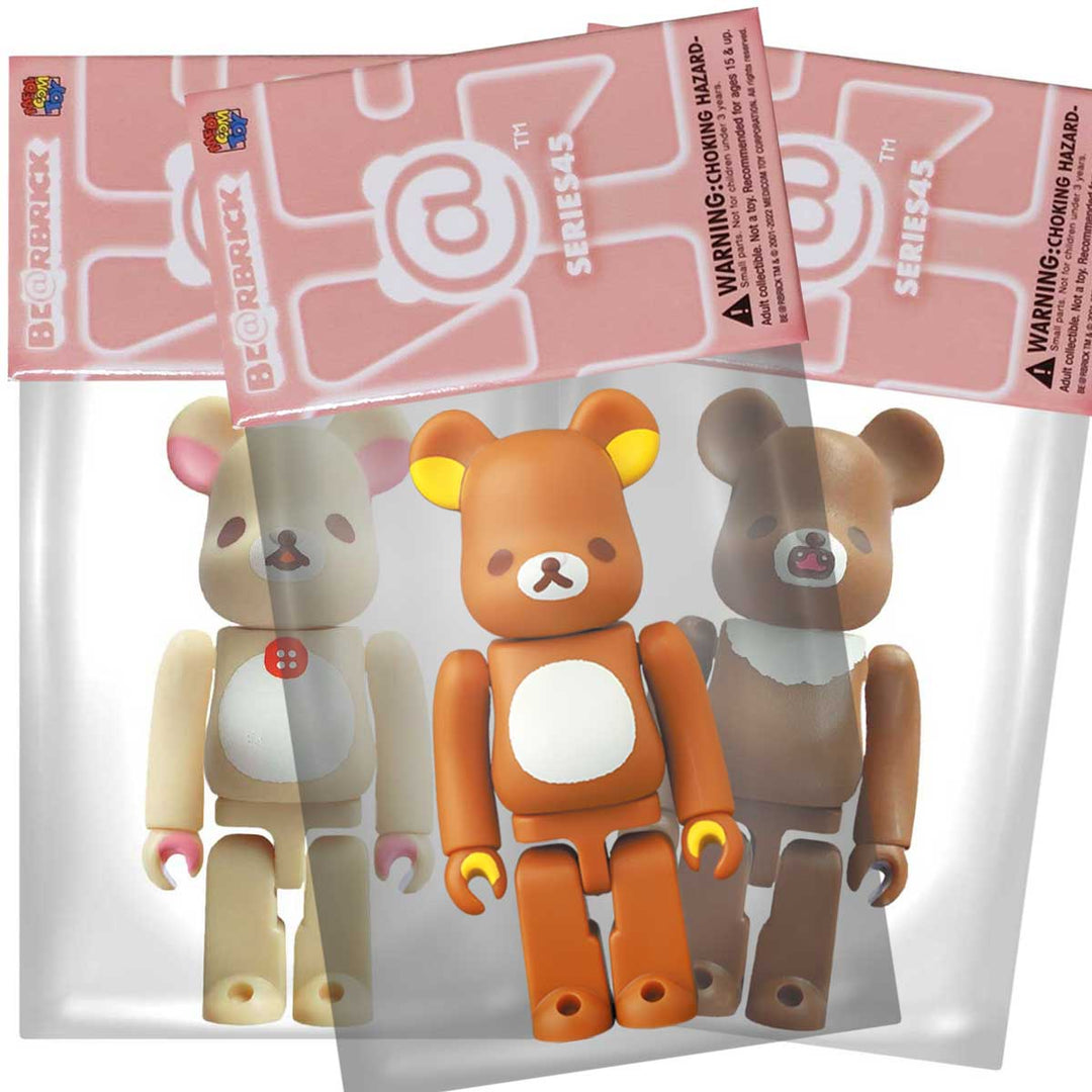Bearbrick 100% Series 45 Secret Cute - Set of 3 Rilakkuma 20th