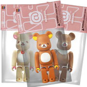 Bearbrick 100% Series 45 Secret Cute - Set of 3 Rilakkuma 20th Anniversary Packaging Urban Attitude