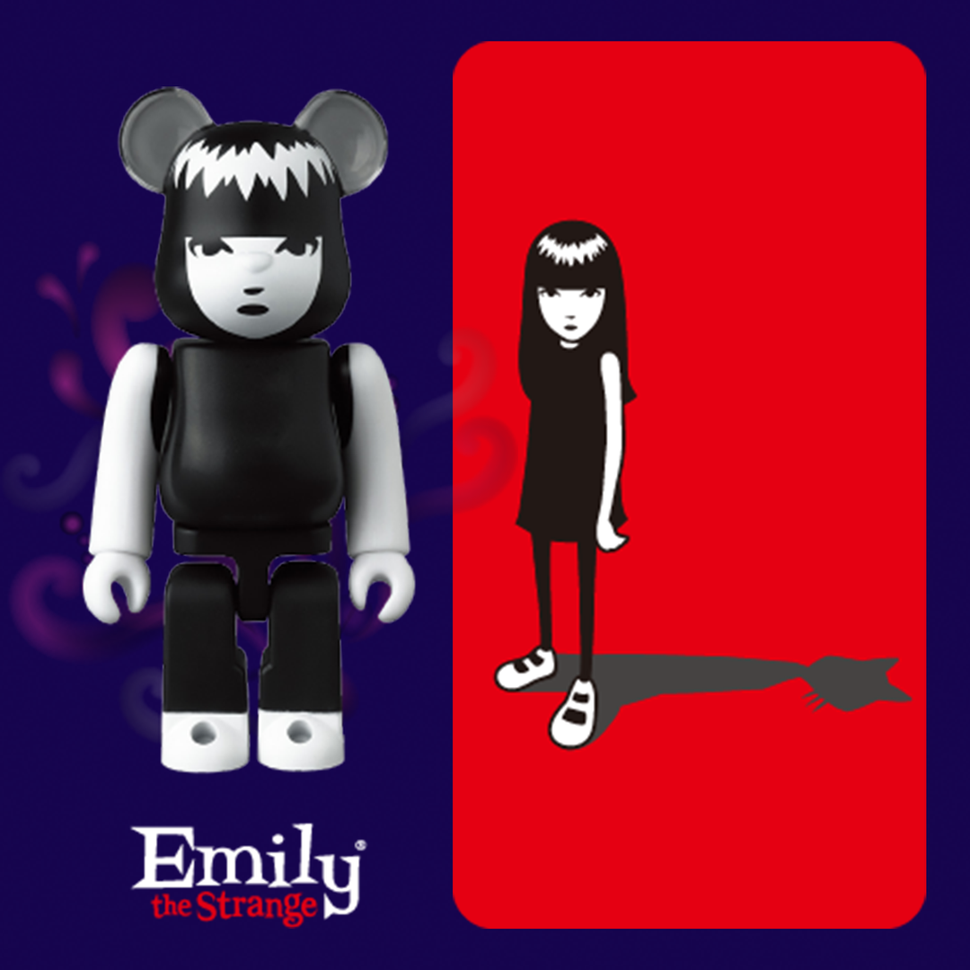 Bearbrick 100% Series 45 Horror - Emily the Strange – Urban Attitude