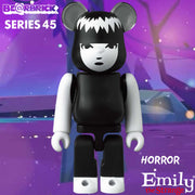 Bearbrick 100% Series 45 Horror - Emily The Strange Logo Urban Attitude