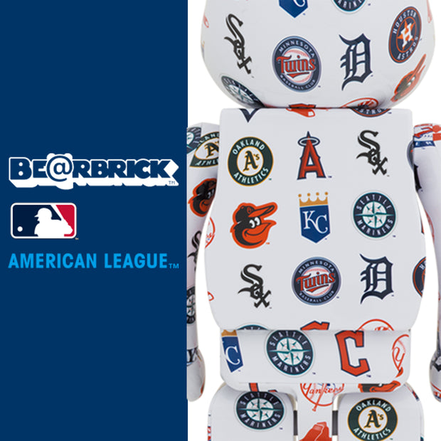 Bearbrick 1000% MLB American League Logo Urban Attitude