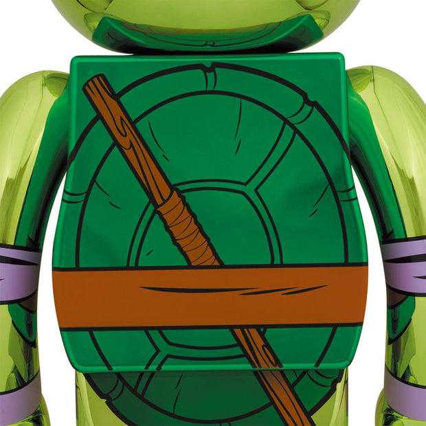 Bearbrick 1000% Teenage Mutant Ninja Turtles Donatello Chrome Version Back Urban Attitude