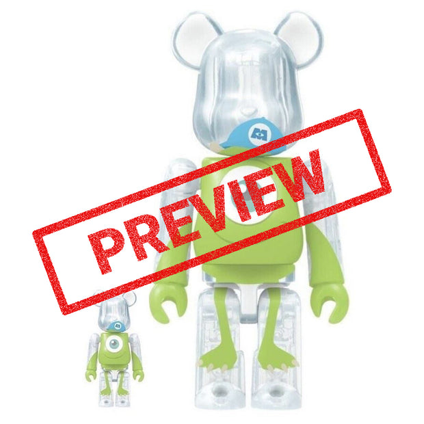 bearbrick 400 100 set monsters inc mike preview urban attitude