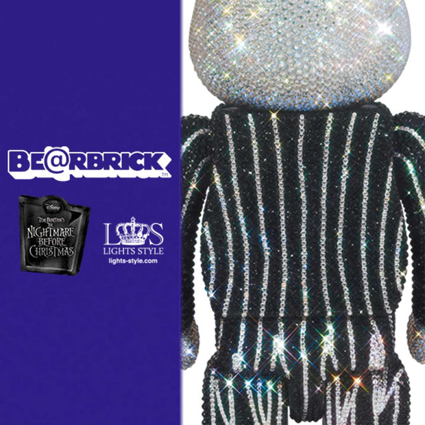 Bearbrick 400% Crystal Decorate Jack Skellington Logo Urban Attitude