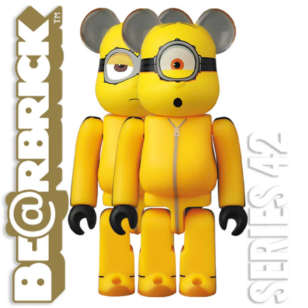 Bearbrick 100% Series 42 Cute - Minions Set Of 2 (Kevin & Stuart) Urban Attitude