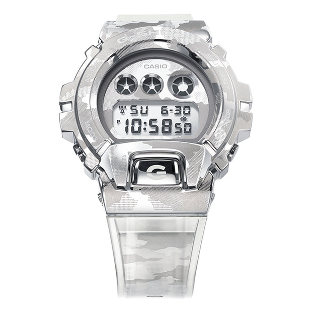 casio g-shock watch metal covered series clear camo gm6900scm-1d front urban attitude