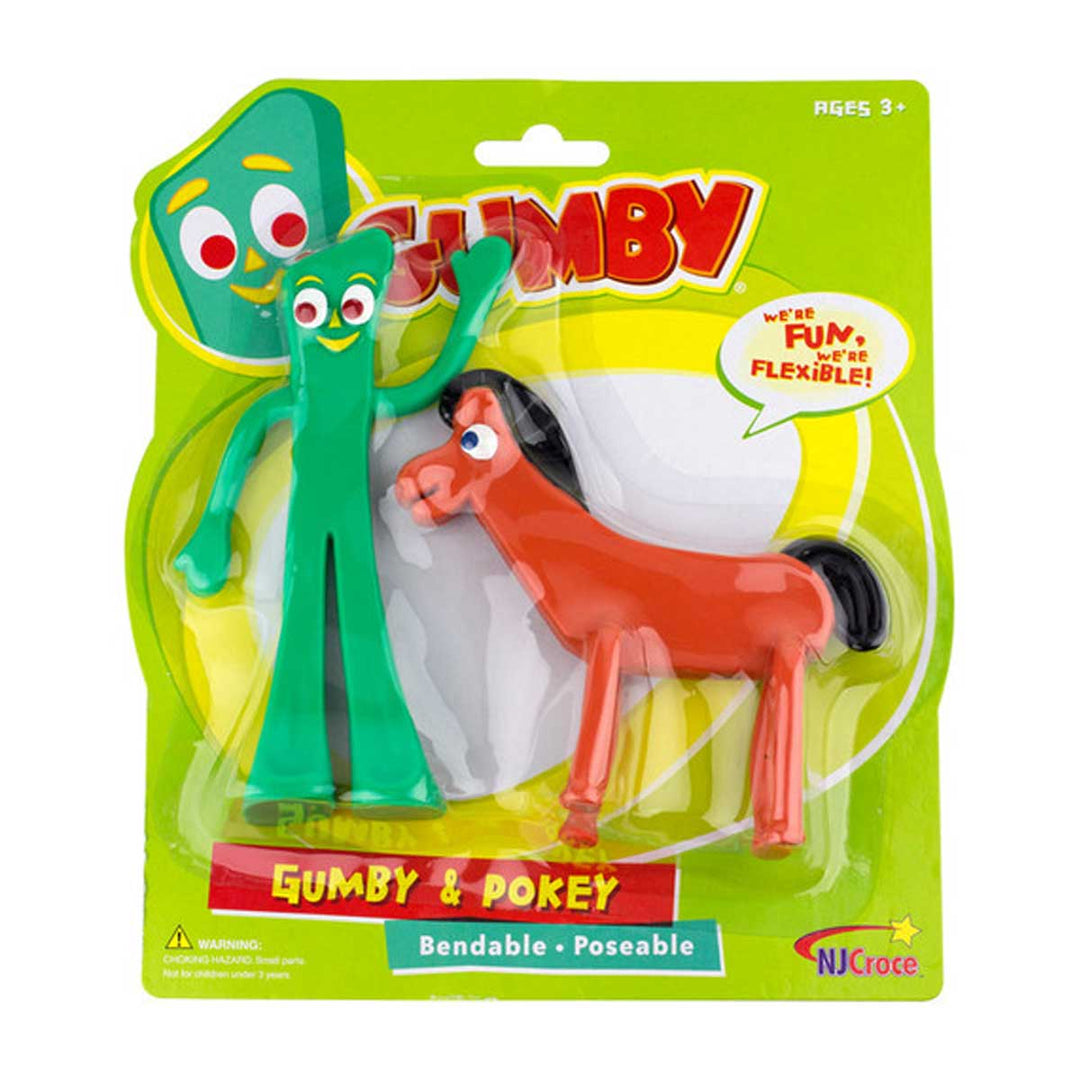 Gumby & Pokey Bendable Figures 6 Inch Set of 2 – Urban Attitude