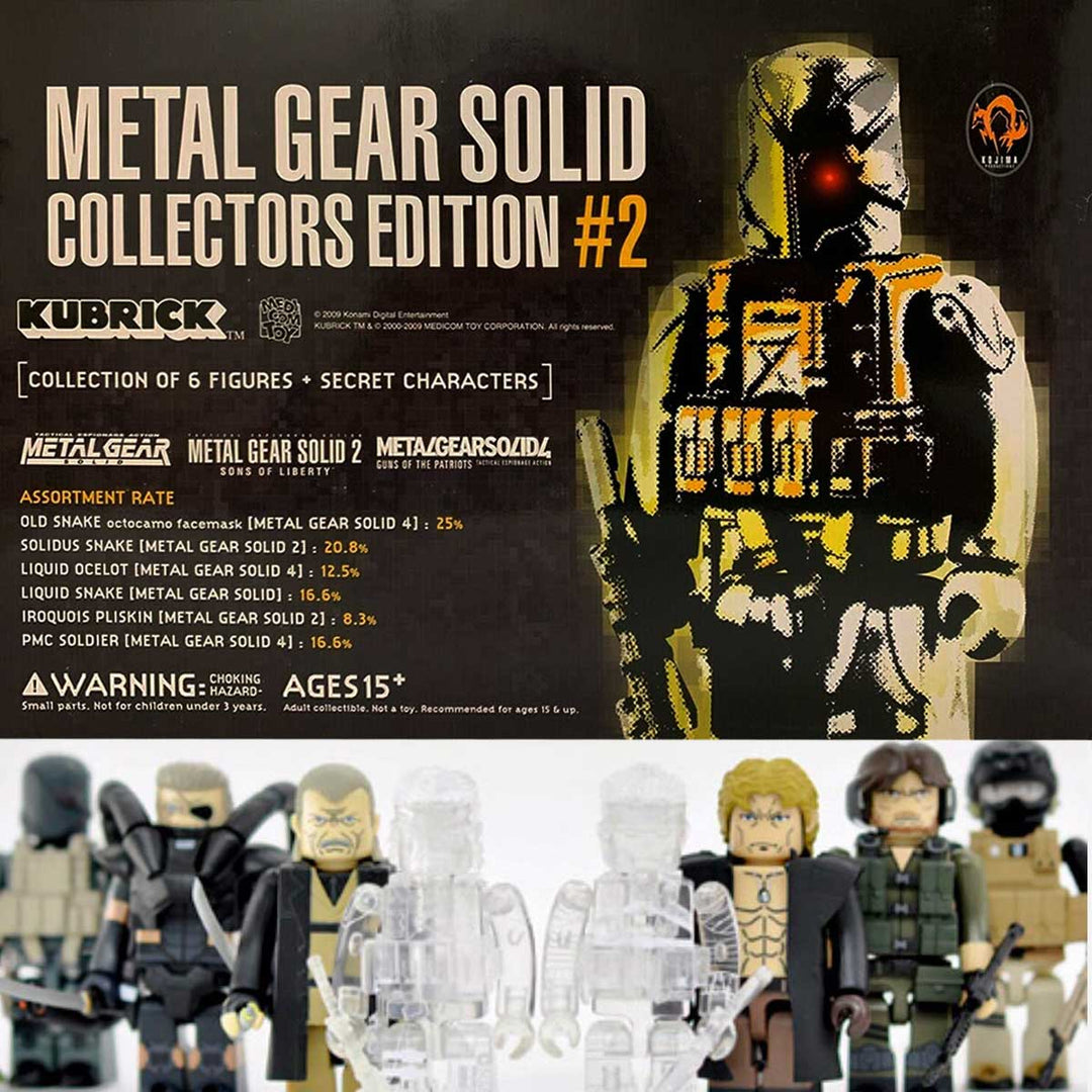 その他 MGS MEDICOM KUBRICK L GEAR SOLID 2 Metal Gear Solid Collectors Edition 2 Kubrick Liquid Snake