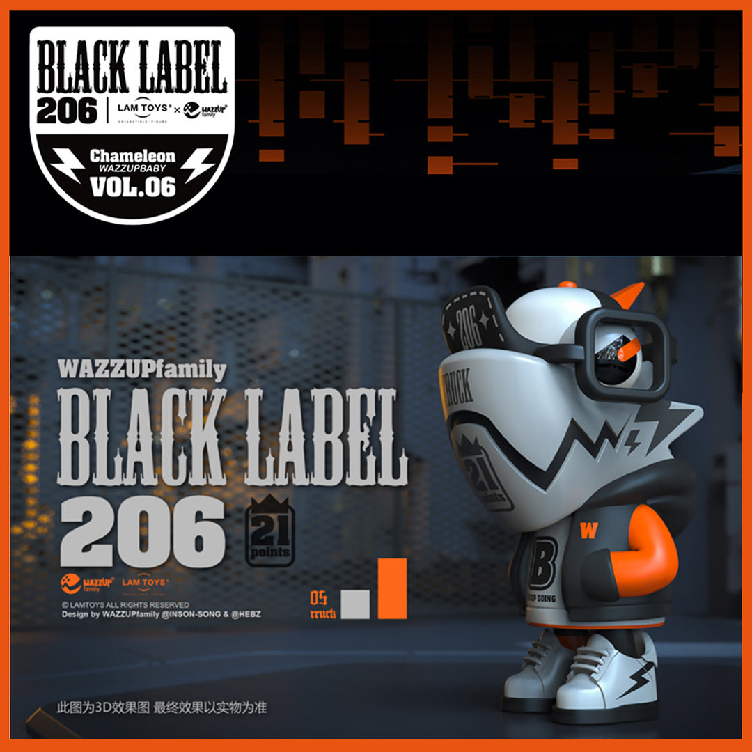 LAMTOYS WAZZUPBABY Chameleon Blind Box - BLACK LABEL 206 Vol.06