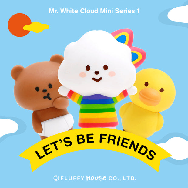 pop mart blind box mr white cloud mini series 1 fluffy house urban attitude