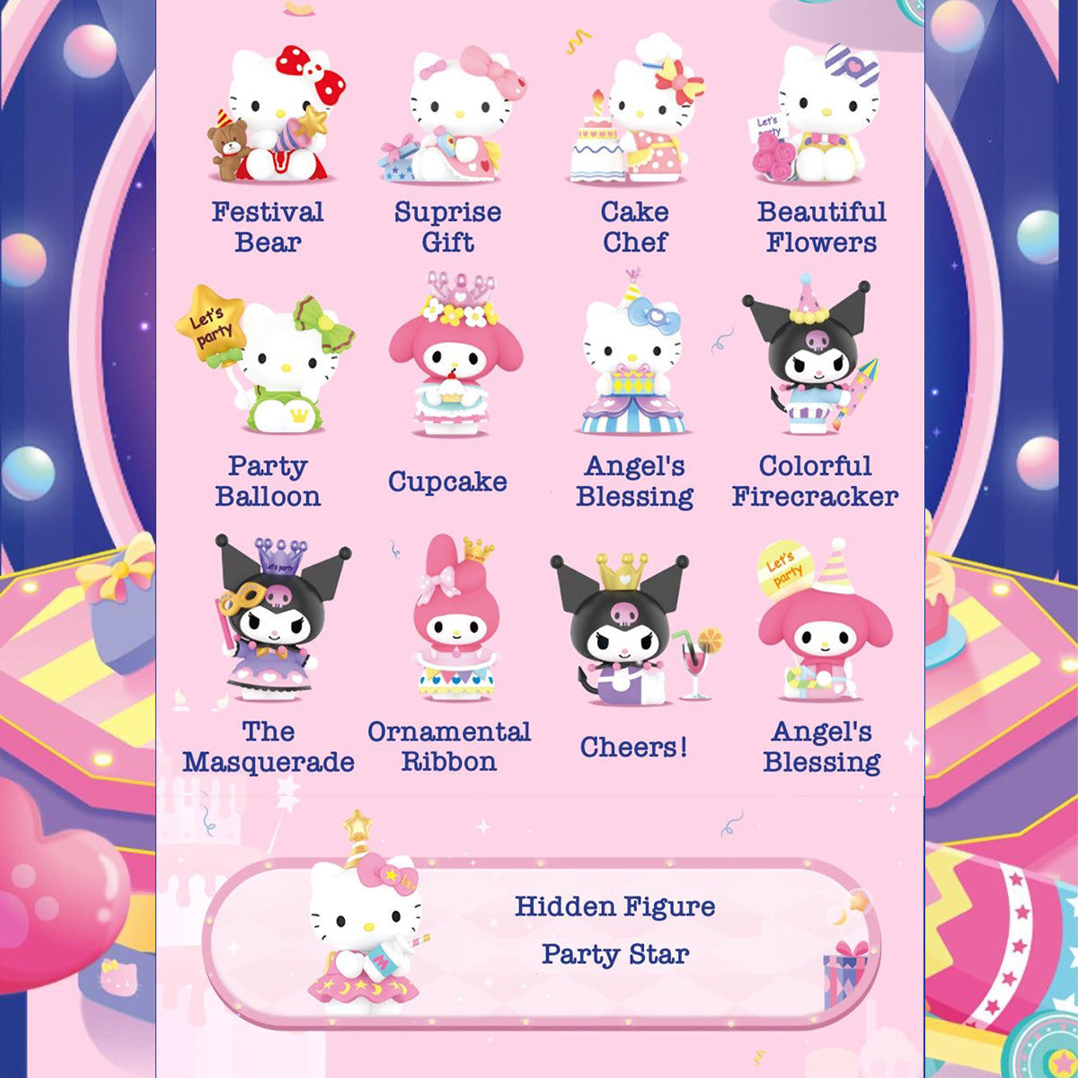 Pop Mart Hello Kitty Blind Box Sanrio Characters Party Series Urban pop-mart-hello-kitty-blind-box-sanrio-characters-party-series-urban