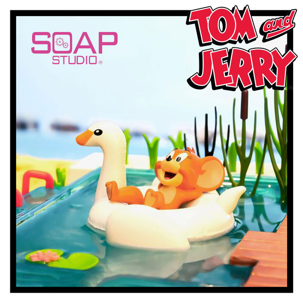 soap studio blind box tom and jerry pool party swan white urban attitude