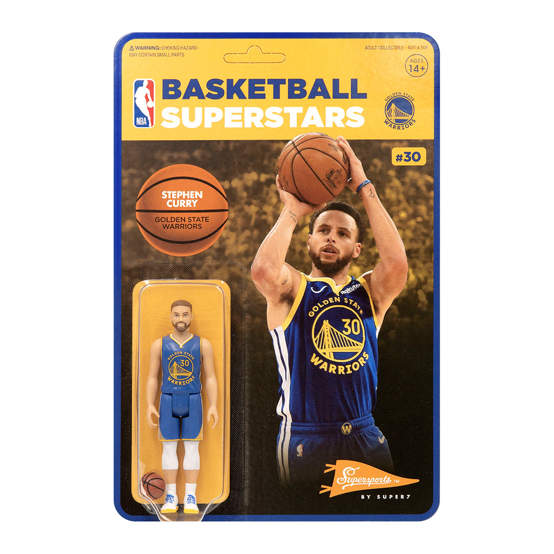 Super7 NBA Supersports Figure - Stephen Curry (Warriors) – Urban