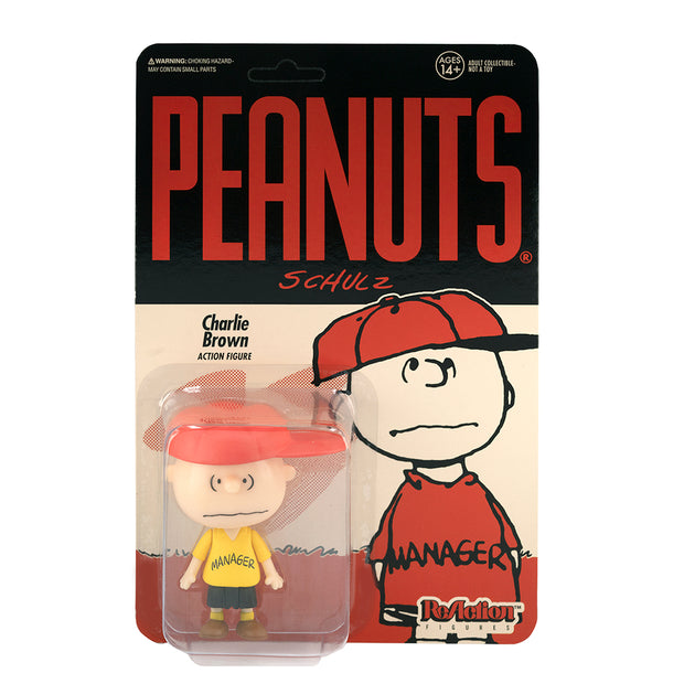 super7 peanuts reaction figure charlie brown manager urban attitude