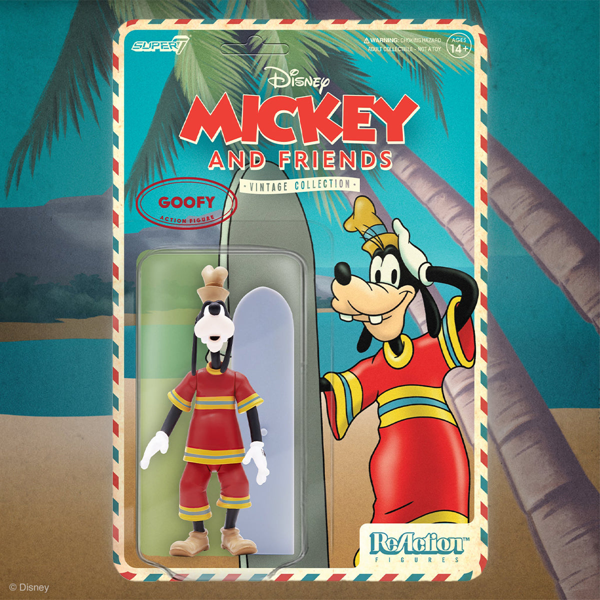 Super7 Disney ReAction Figure Vintage Collection Wave 2 - Goofy (Hawai ...