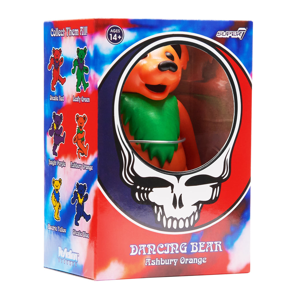 Super7 Grateful Dead ReAction Figure - Dancing Bear Ashbury Orange