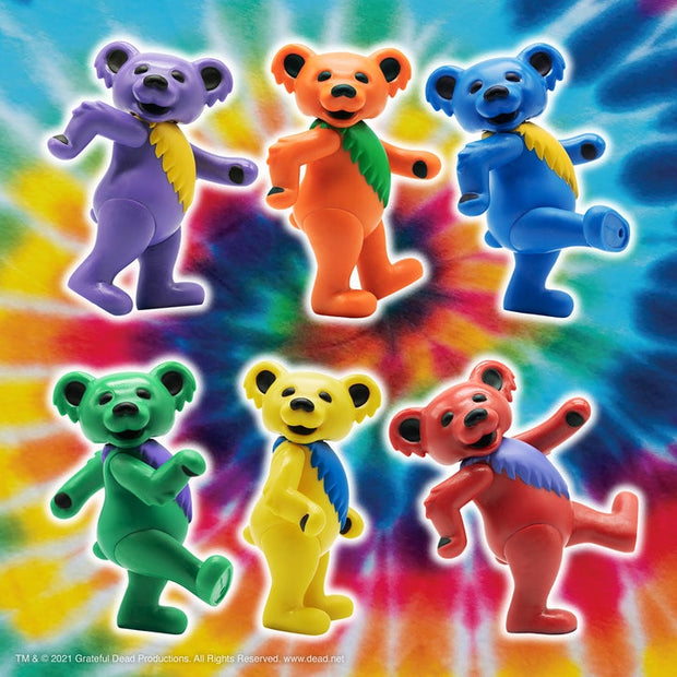 Super7 Grateful Dead ReAction Figure - Dancing Bears Case Of 6 All Background Urban Attitude