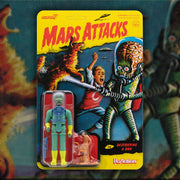 Super7 Mars Attacks ReAction Figure - Mars Alien 2 Gun & Burning Dog Background Urban Attitude