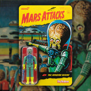 Super7 Mars Attacks ReAction Figure - Mars Alien with Gun Background Urban Attitude