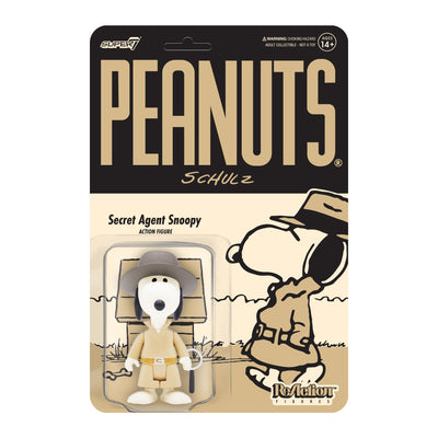 Super7 Peanuts ReAction Figure Wave 5 - Secret Agent Snoopy Urban Attitude