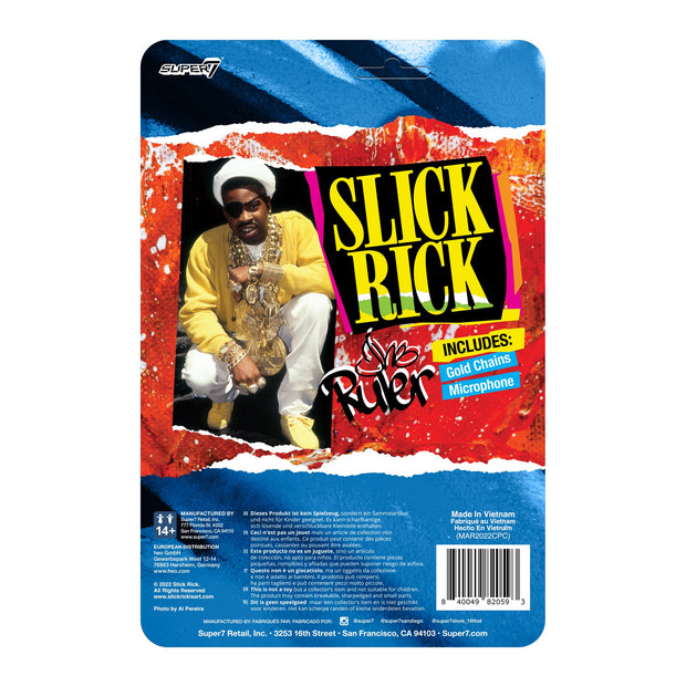 Super7 Slick Rick ReAction Figure - Wave 1 Back Urban Attitude