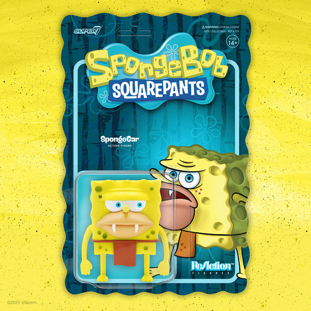super7 reaction figure spongebob squarepants spongegar background urban attitude