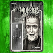 Super7 The Munsters ReAction Figure - Herman (Grayscale) Background Urban Attitude