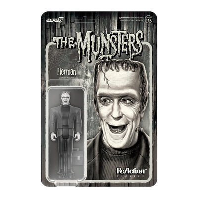 Super7 The Munsters ReAction Figure - Herman (Grayscale) Urban Attitude