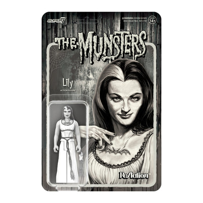 Super7 The Munsters ReAction Figure - Lily (Grayscale) Urban Attitude