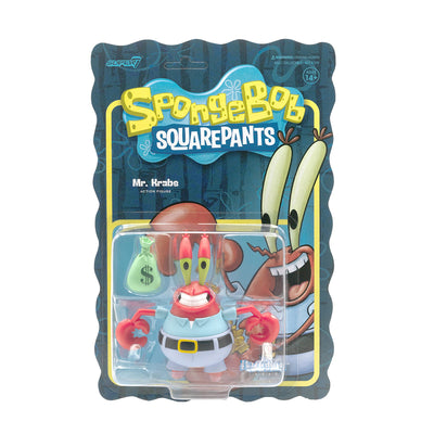 super7 spongebob squarepants reaction figure mr krabs urban attitude